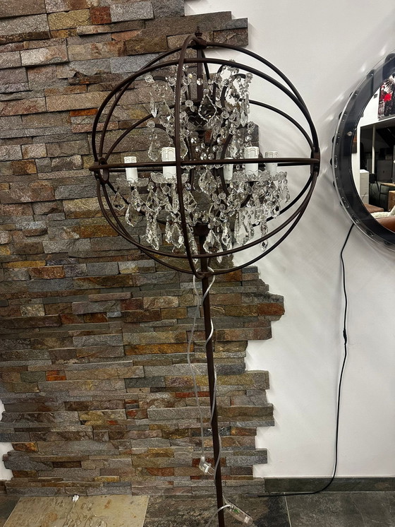 Image 1 of  Lámpara de pie de cristal Timothy Oulton Gyro - Óxido antiguo