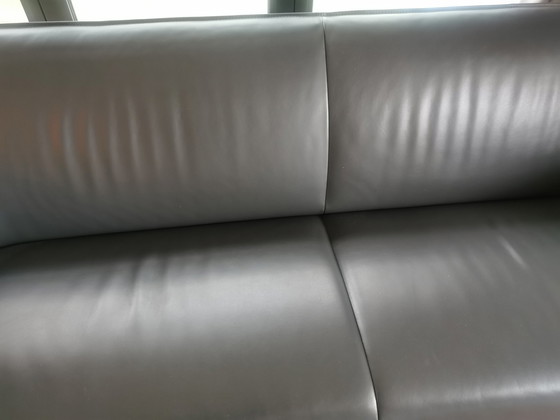 Image 1 of Leolux design 3 seater leather sofa.