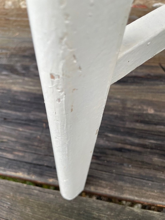 Image 1 of Sgabello vintage in legno da fattoria, anni '50