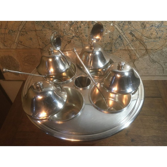 Image 1 of Vintage silver-plated ice-cream stand, 1980s