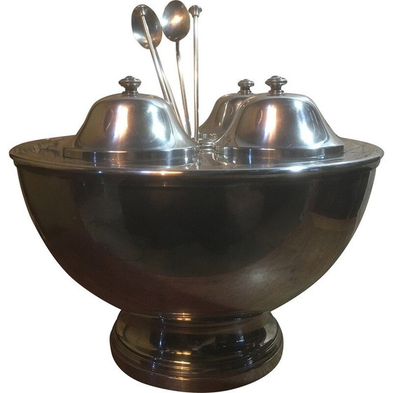 Image 1 of Vintage silver-plated ice-cream stand, 1980s