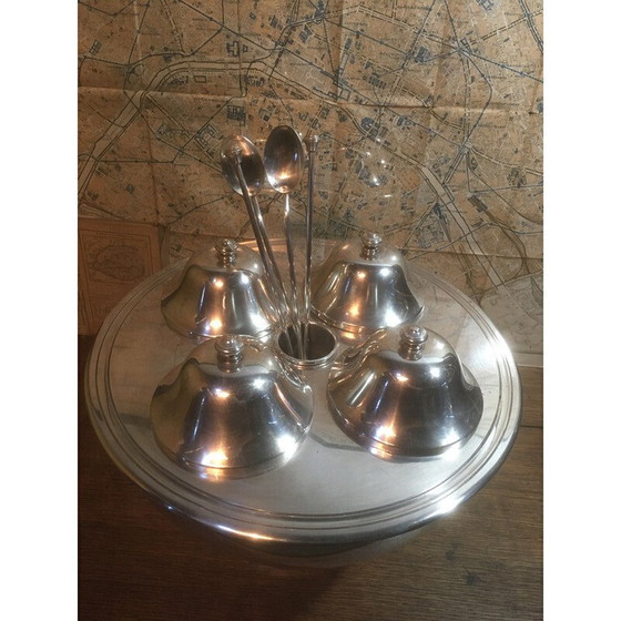 Image 1 of Vintage silver-plated ice-cream stand, 1980s