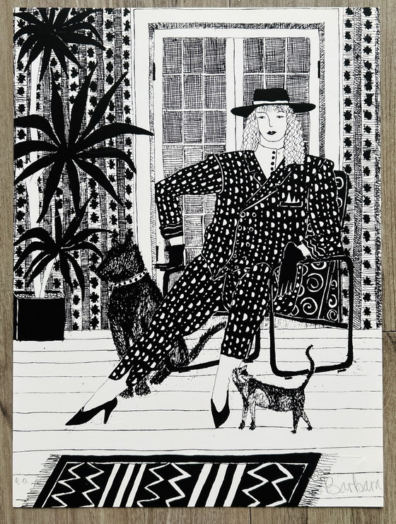 Image 1 of Screen print Barbara Jonk