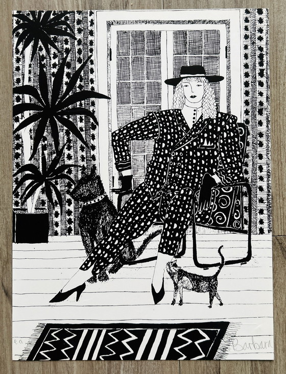 Image 1 of Screen print Barbara Jonk