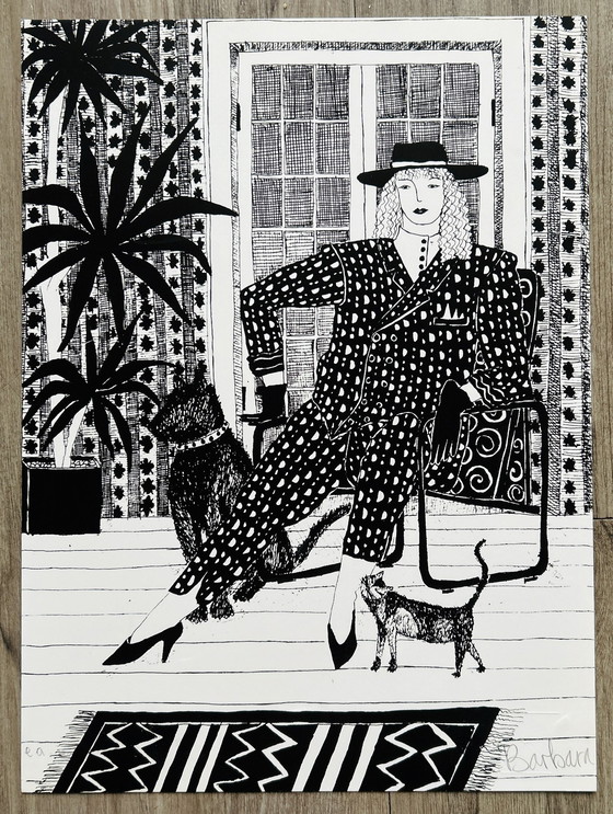 Image 1 of Screen print Barbara Jonk