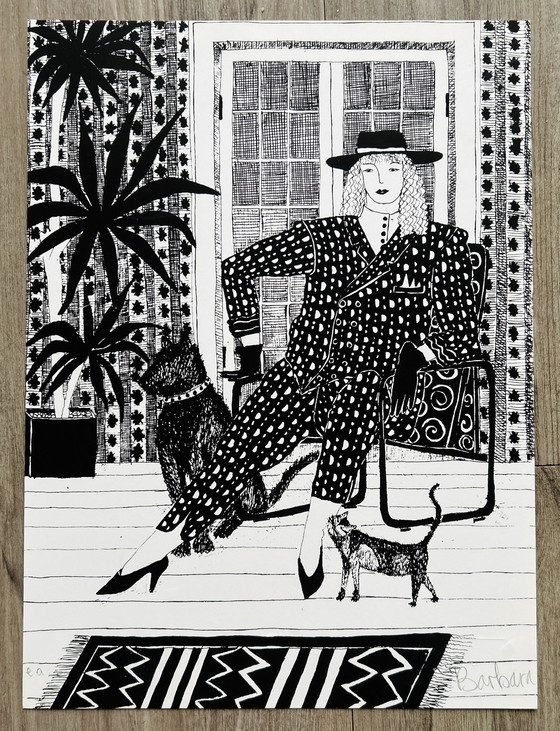 Image 1 of Screen print Barbara Jonk