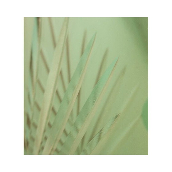 Image 1 of Specchio da consolle vintage con pannello decorativo in cristallo inciso, Italia anni '60