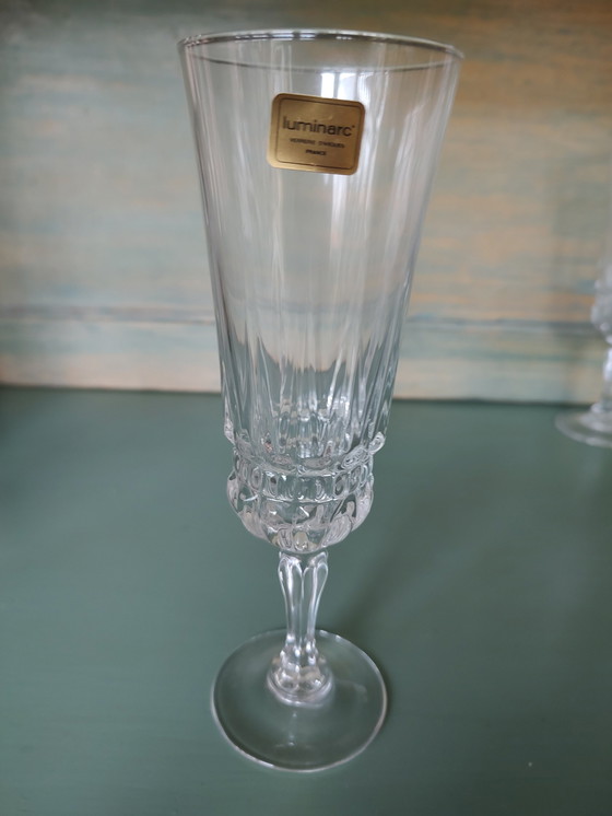 Image 1 of 3X Luminarc Glass Crystal New!