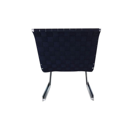 Image 1 of Vintage cantilever chrome lounge chair Scandinavian