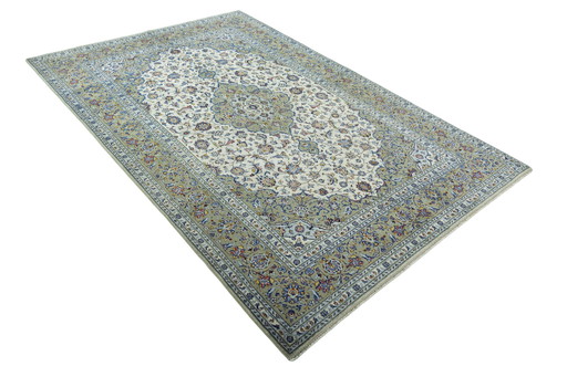 307 X 203 Cm Hand-knotted Keshan Cork Rug