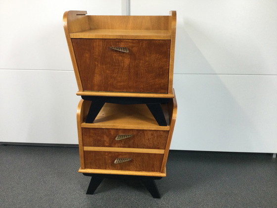 Image 1 of 2x Table de chevet vintage des années 1960