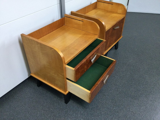 Image 1 of 2x Table de chevet vintage des années 1960