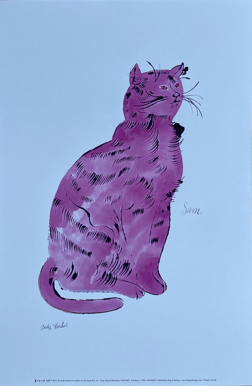 Andy Warhol  (1928-1987), Pink Sam, C. 1954, Copyright 2013 The Andy Warhol Foundation For The Visual Arts, Inc. Printed In The 