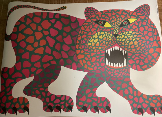 Image 1 of H. Hilscher (1924-1999), Leopard, 1970, poster no. 75, official limited edition c.500 , printed 2023