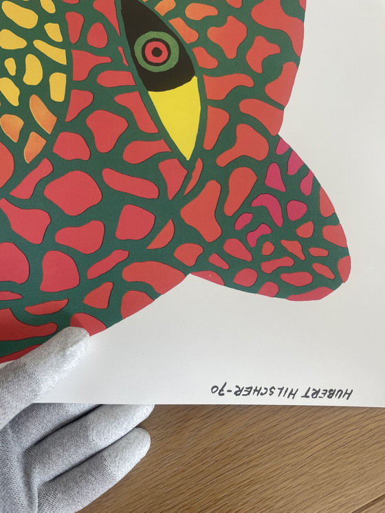 Image 1 of H. Hilscher (1924-1999), Leopard, 1970, poster no. 75, official limited edition c.500 , printed 2023