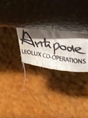 Leolux Loveseat, Black Leather, Antipode