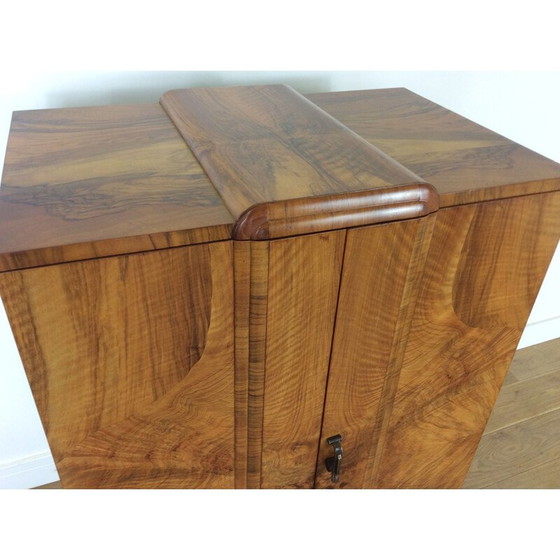 Image 1 of Vintage english walnut wardrobe, 1930