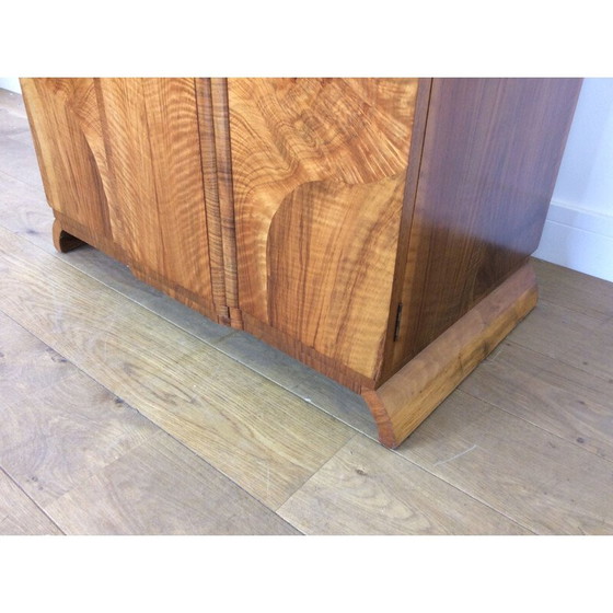 Image 1 of Vintage english walnut wardrobe, 1930