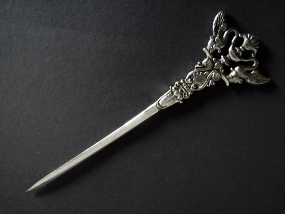 Image 1 of Argentor Art Nouveau Silver Plated Letter Opener, 1900 Vienna