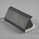 Mid Century Modern - Vintage 1980S G&G Gérard Gossé Grey Metal Adjustable Flip-Open Wall Lamp