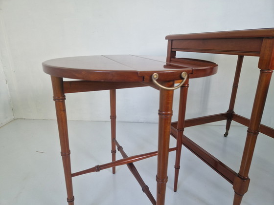 Image 1 of Mahogany Nesting Tables Regency Style