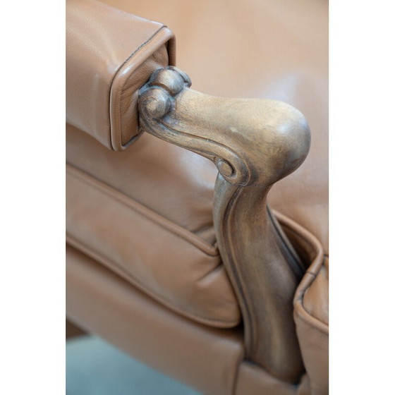 Image 1 of Sedia da ufficio vintage in pelle fior, 1980