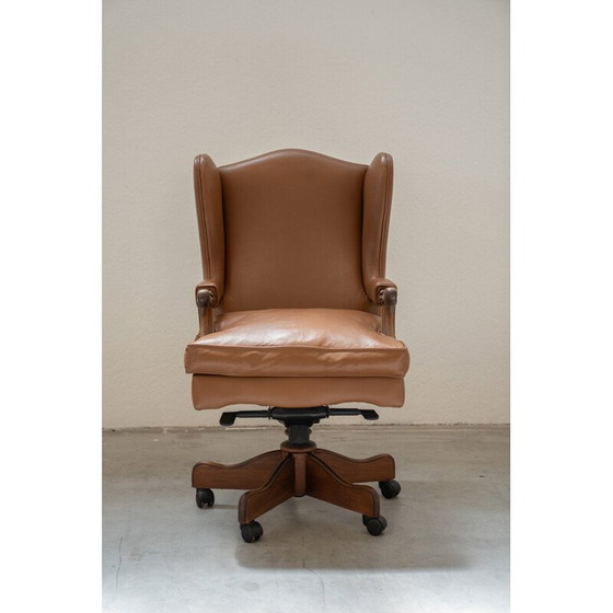 Image 1 of Sedia da ufficio vintage in pelle fior, 1980