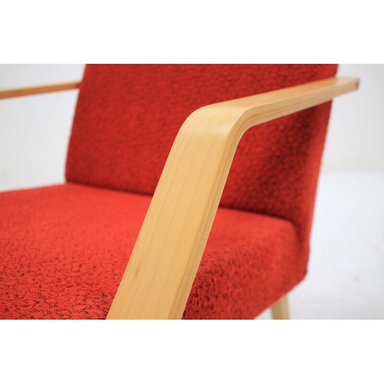 Image 1 of 2 vintage  Czechoslovakian armchairs in bentwood,1958