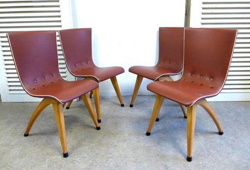 4x Van Os Chairs Van Culemborg