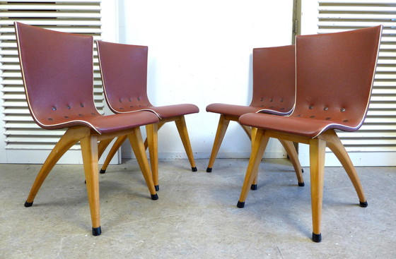 Image 1 of 4x Van Os Chairs Van Culemborg