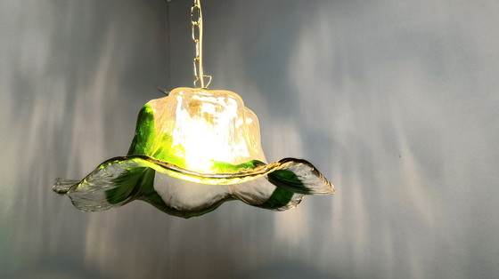 Image 1 of Suspension en verre vintage