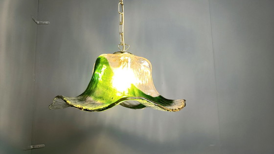 Image 1 of Suspension en verre vintage