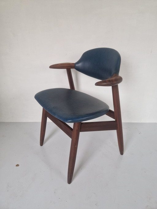 Teak Cow Horn Chair By Tijsseling