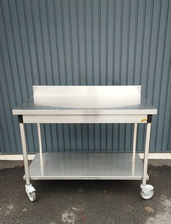 Image 1 of Serving trolley - Serving trolley - Work surface - Stainless steel sliding table - P R O equipment