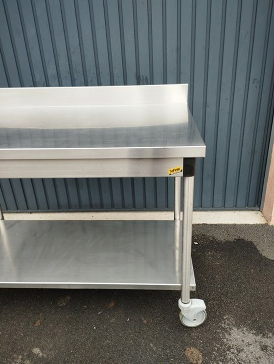 Image 1 of Serving trolley - Serving trolley - Work surface - Stainless steel sliding table - P R O equipment