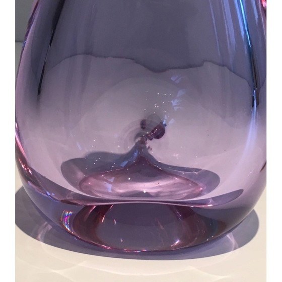 Image 1 of Vintage piriform glass vase, France 1970s