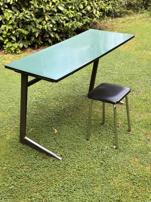 50'S - 60'S Vintage Formica Duo School Bench