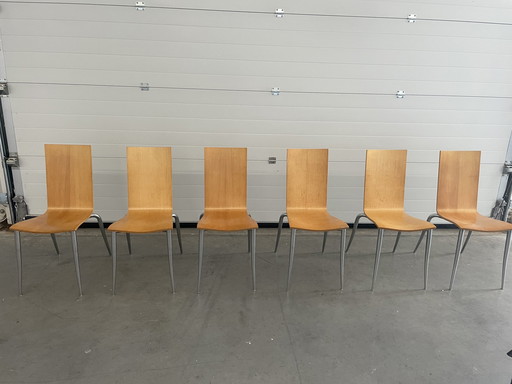 6x Olli Tango by Philipe Starck dining chairs