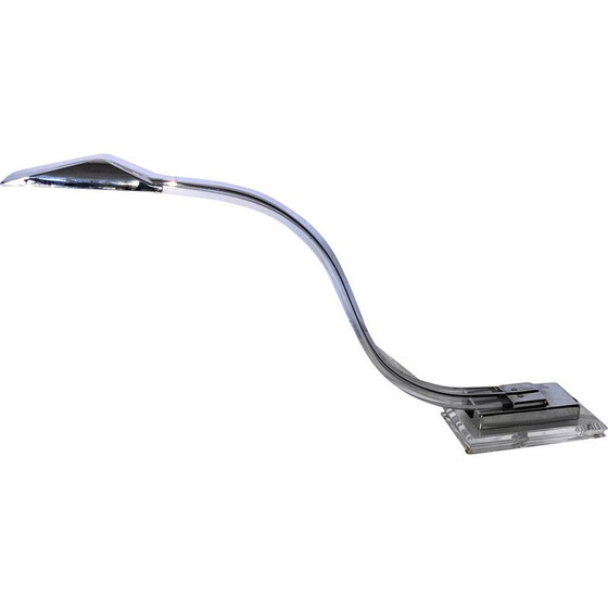 Image 1 of Vintage Cobra lamp in plexiglass and chromed metal, 1980