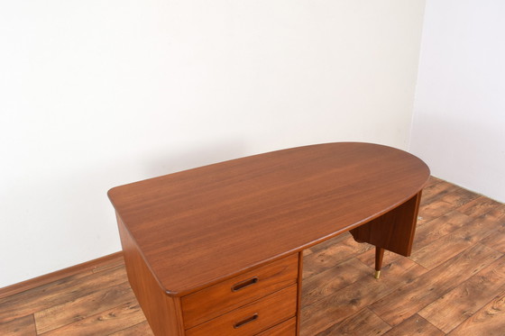 Image 1 of Mid-Century Organic Teak Desk From Sola Møbler, 1960S.