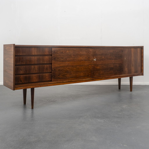 70's sideboard en palissandre, restauré, 250cm