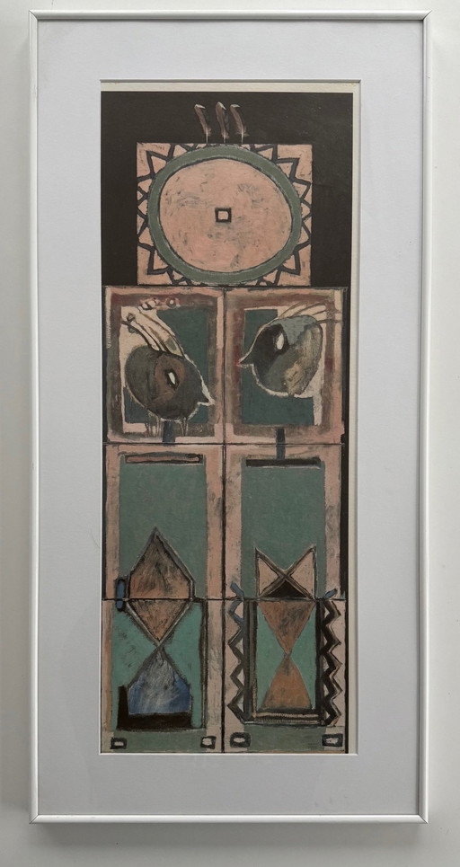 Jeroen Krabbé Litho 1991 Bunlap Shield, Espivilo Santo