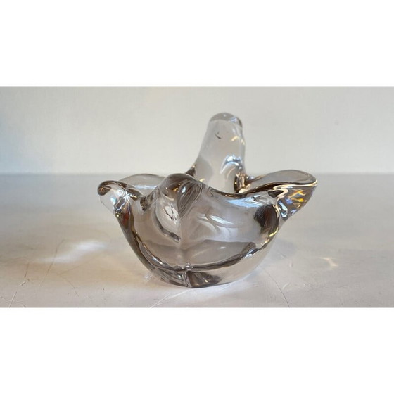 Image 1 of Tasca vuota in cristallo vintage a forma di rondine
