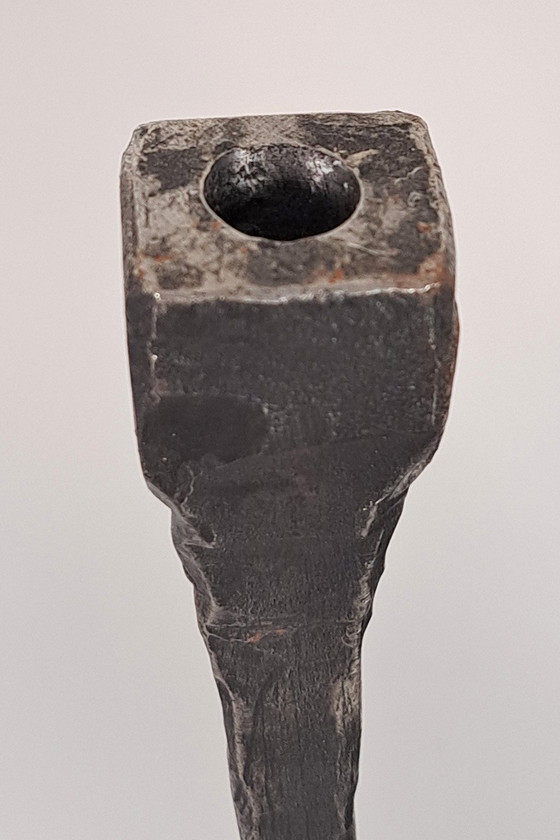 Image 1 of Brutalist metal 5-arm candelabra