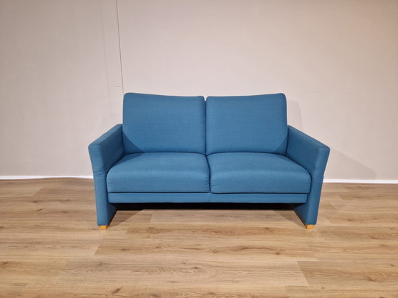 Image 1 of Prominent T505 Blue Fabric 2 seater Adjustable Sofa