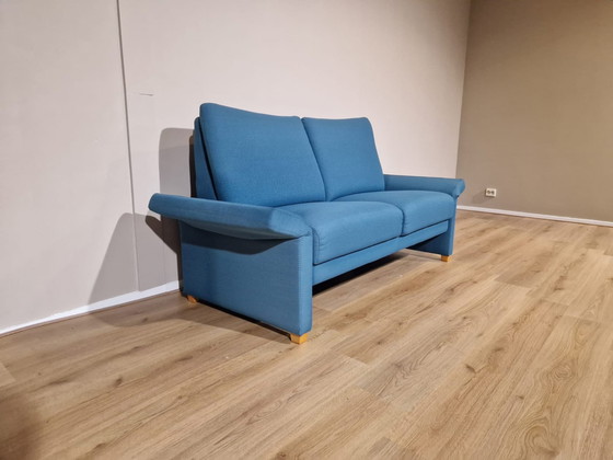 Image 1 of Prominent T505 Blue Fabric 2 seater Adjustable Sofa