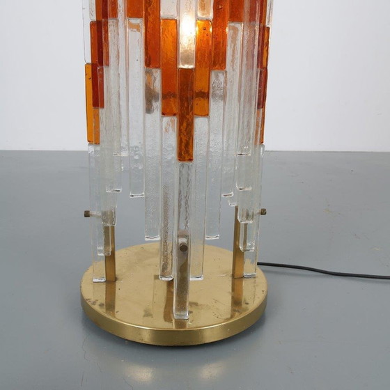 Image 1 of Glass Floor Lamp by Poliarte, Italy 1960