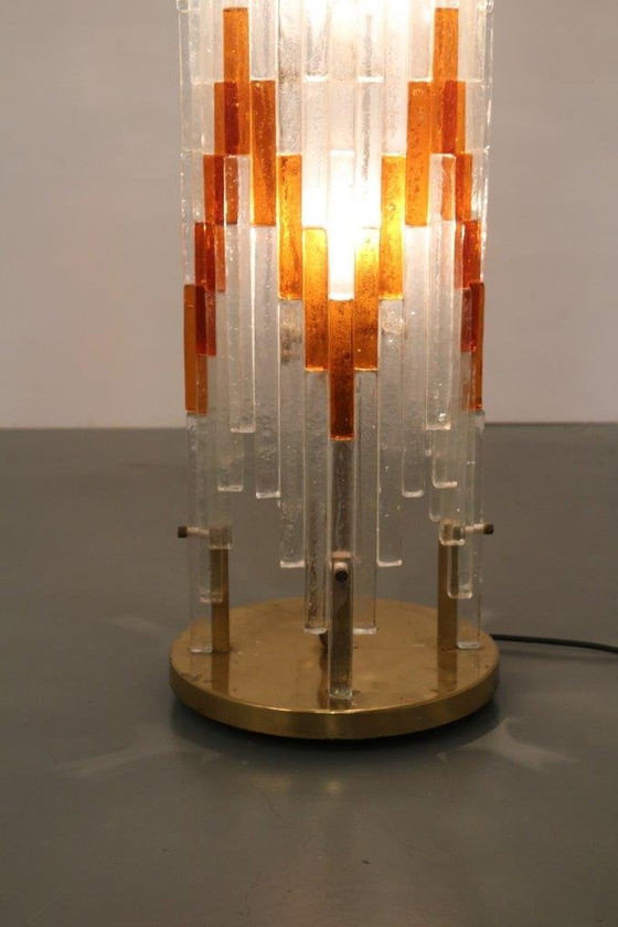 Image 1 of Glass Floor Lamp by Poliarte, Italy 1960