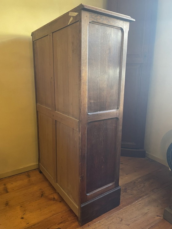 Image 1 of Shuttered filing cabinet Classeur Oak Period 1900 French