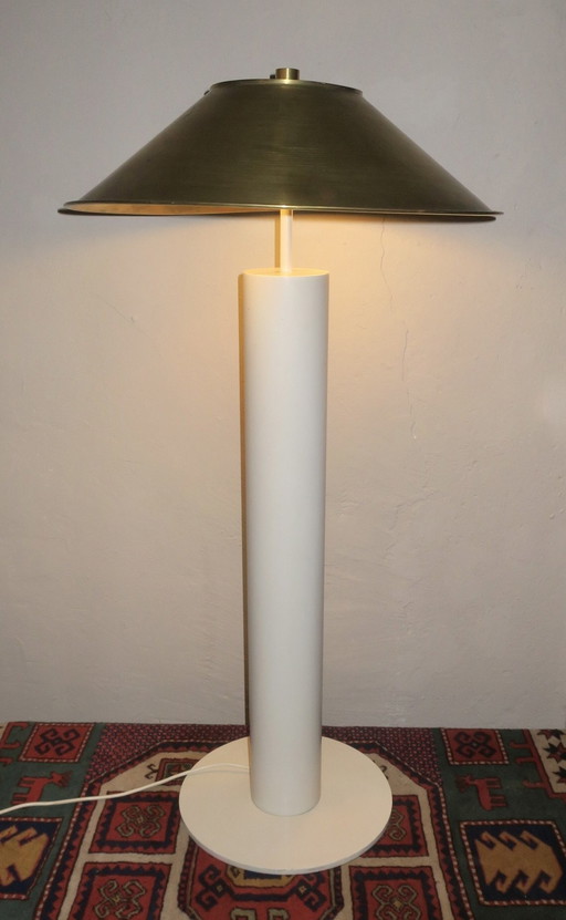 Peter Preller for Tecta Floor Lamp with Brass Shade, 1980s